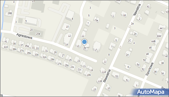 Kiełczów, Agrestowa, 15, mapa Kiełczów