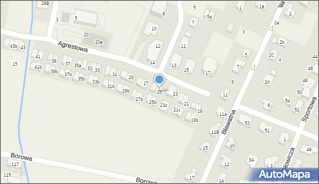 Kiełczów, Agrestowa, 25, mapa Kiełczów