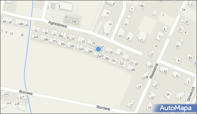 Kiełczów, Agrestowa, 27b, mapa Kiełczów