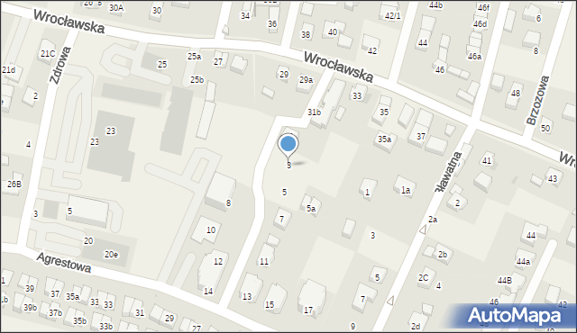 Kiełczów, Agrestowa, 3, mapa Kiełczów