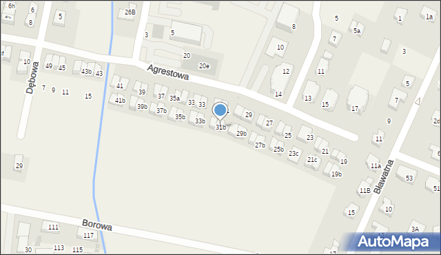 Kiełczów, Agrestowa, 31b, mapa Kiełczów