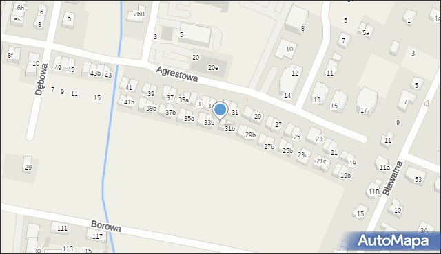 Kiełczów, Agrestowa, 31c, mapa Kiełczów