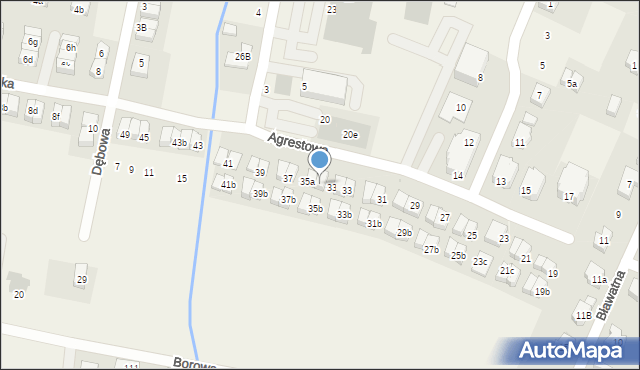 Kiełczów, Agrestowa, 35, mapa Kiełczów