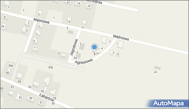 Kobylice, Agrestowa, 6, mapa Kobylice
