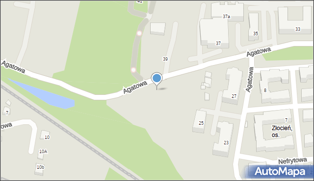 Kraków, Agatowa, 29a, mapa Krakowa