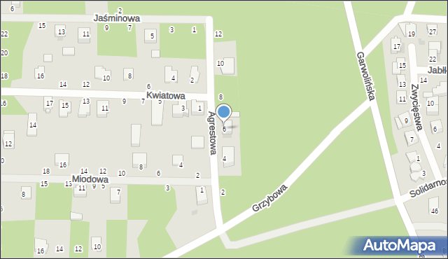 Łaskarzew, Agrestowa, 6, mapa Łaskarzew