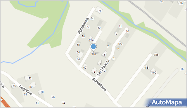 Łodygowice, Agrestowa, 60a, mapa Łodygowice