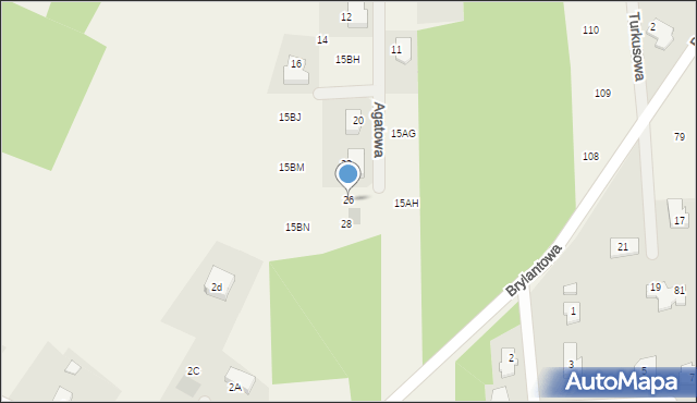 Ludwikowo, Agatowa, 26, mapa Ludwikowo