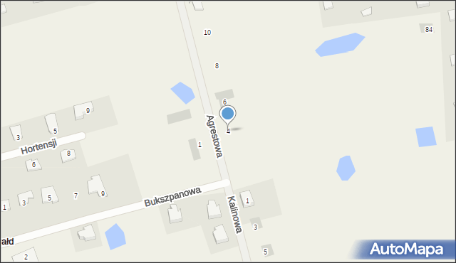 Ługwałd, Agrestowa, 4, mapa Ługwałd