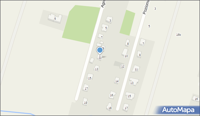 Lutynia, Agrestowa, 11, mapa Lutynia