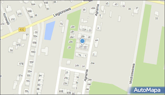 Marki, Agrarna, 13, mapa Marki