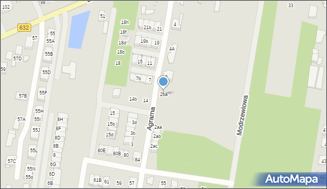 Marki, Agrarna, 2ba, mapa Marki