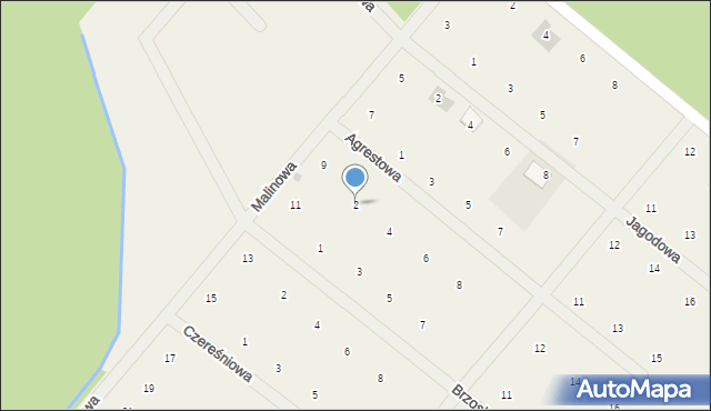 Natalin, Agrestowa, 2, mapa Natalin