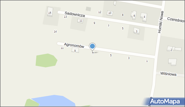 Nowa Karczma, Agronomów, 7, mapa Nowa Karczma