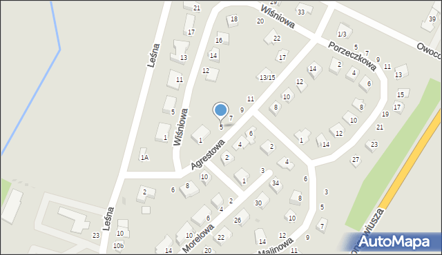 Olsztynek, Agrestowa, 5, mapa Olsztynek