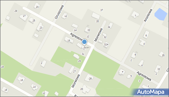 Opypy, Agrestowa, 17, mapa Opypy