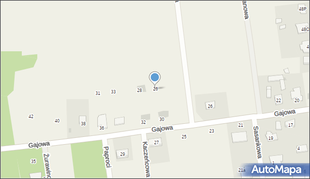 Ostrów, Agrestowa, 26, mapa Ostrów