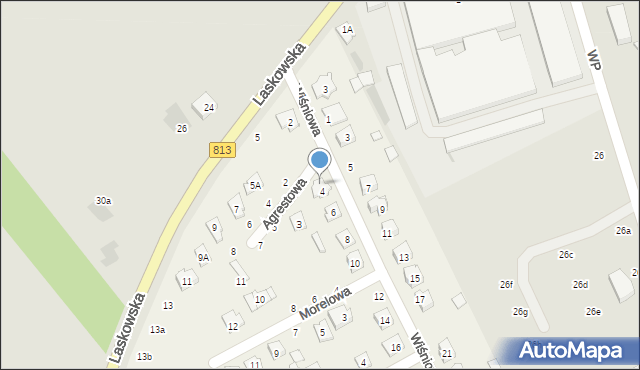 Parczew, Agrestowa, 1, mapa Parczew