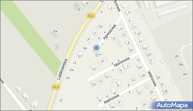 Parczew, Agrestowa, 11, mapa Parczew