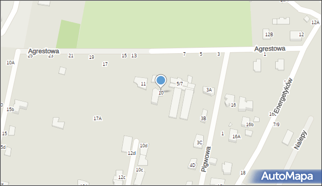 Piotrków Trybunalski, Agrestowa, 10, mapa Piotrków Trybunalski
