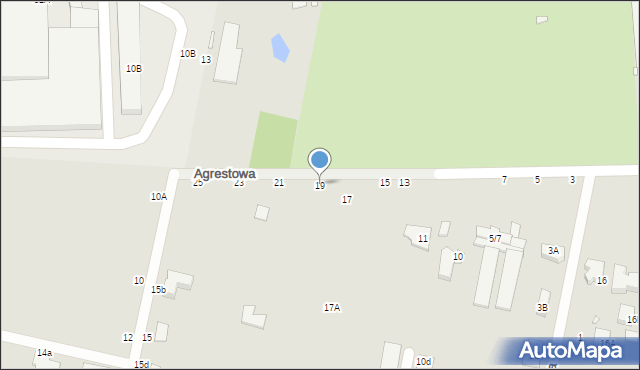 Piotrków Trybunalski, Agrestowa, 19, mapa Piotrków Trybunalski
