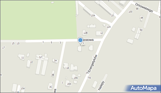 Piotrków Trybunalski, Agrestowa, 1a, mapa Piotrków Trybunalski