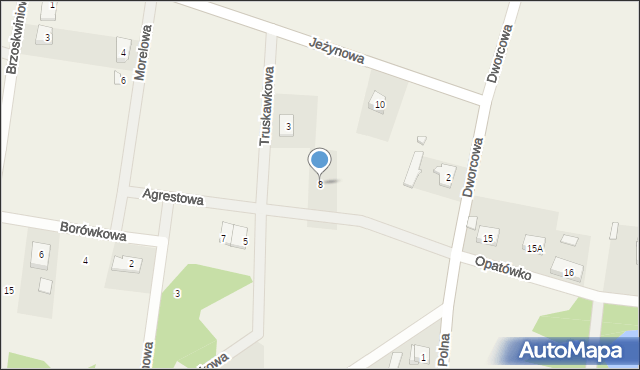 Podstolice, Agrestowa, 8, mapa Podstolice