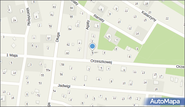 Rosanów, Agaty, 5, mapa Rosanów