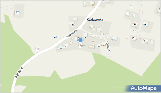 Rudno, Agatowa, 15, mapa Rudno