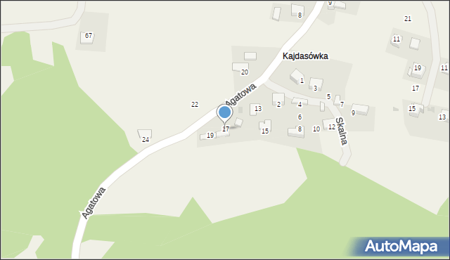 Rudno, Agatowa, 17, mapa Rudno