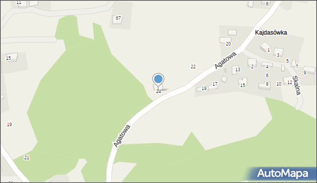 Rudno, Agatowa, 24, mapa Rudno