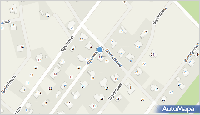 Rusiec, Agatowa, 18, mapa Rusiec
