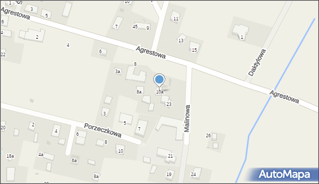Świerkocin, Agrestowa, 10a, mapa Świerkocin