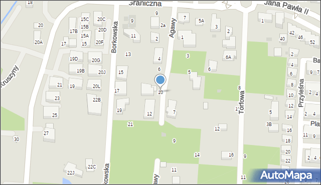 Warszawa, Agawy, 10, mapa Warszawy