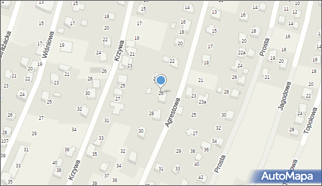 Wilkowice, Agrestowa, 26, mapa Wilkowice