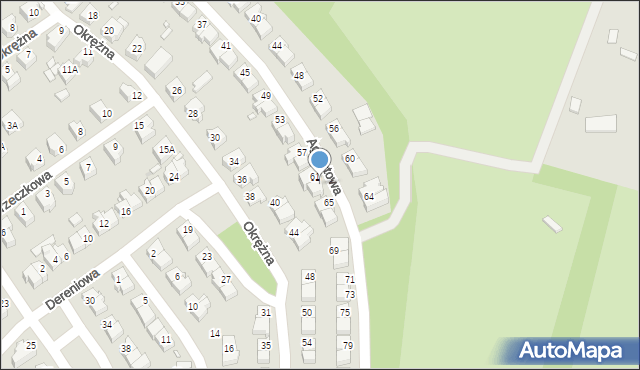 Wrocław, Agrestowa, 63, mapa Wrocławia