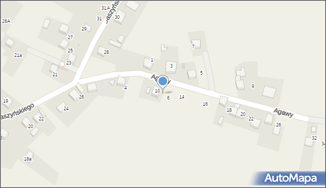 Żarki, Agawy, 8, mapa Żarki