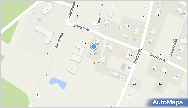 Zielonka, Agrestowa, 4, mapa Zielonka