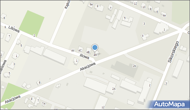 Aleksandrów Kujawski, Akacjowa, 4A, mapa Aleksandrów Kujawski