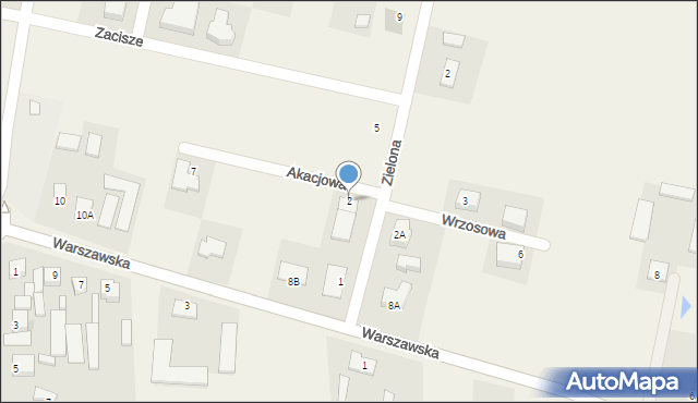 Baboszewo, Akacjowa, 2, mapa Baboszewo