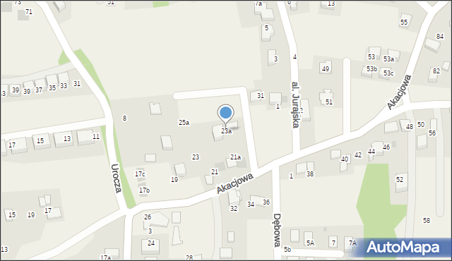 Balice, Akacjowa, 23a, mapa Balice