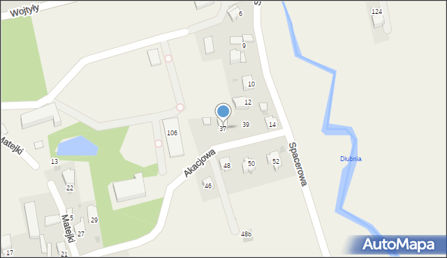 Batowice, Akacjowa, 37, mapa Batowice