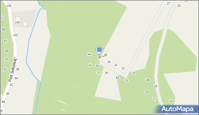 Będkowice, Akacjowa, 40, mapa Będkowice