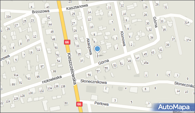 Bielsk Podlaski, Akacjowa, 2, mapa Bielsk Podlaski