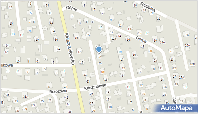 Bielsk Podlaski, Akacjowa, 22, mapa Bielsk Podlaski