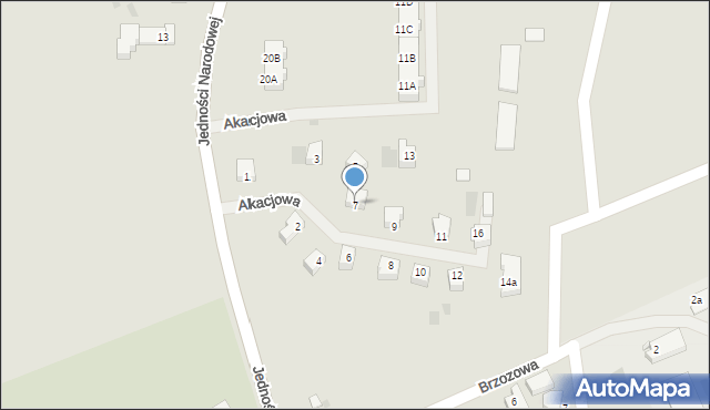 Bobolice, Akacjowa, 7, mapa Bobolice