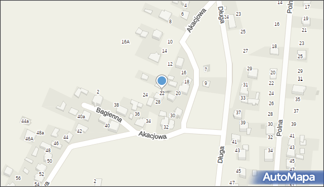 Bobrek, Akacjowa, 22, mapa Bobrek