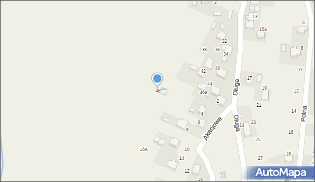 Bobrek, Akacjowa, 4b, mapa Bobrek