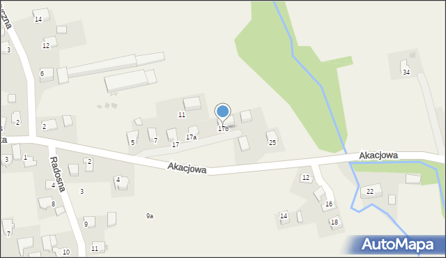 Brzezinka, Akacjowa, 19, mapa Brzezinka