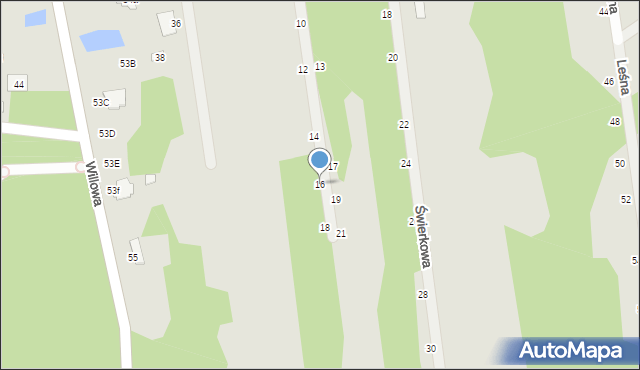 Cegłów, Akacjowa, 16, mapa Cegłów